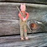 Primitive Farming Pig Doll ..