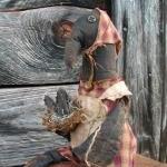 Primitive Crow Doll and Nes..