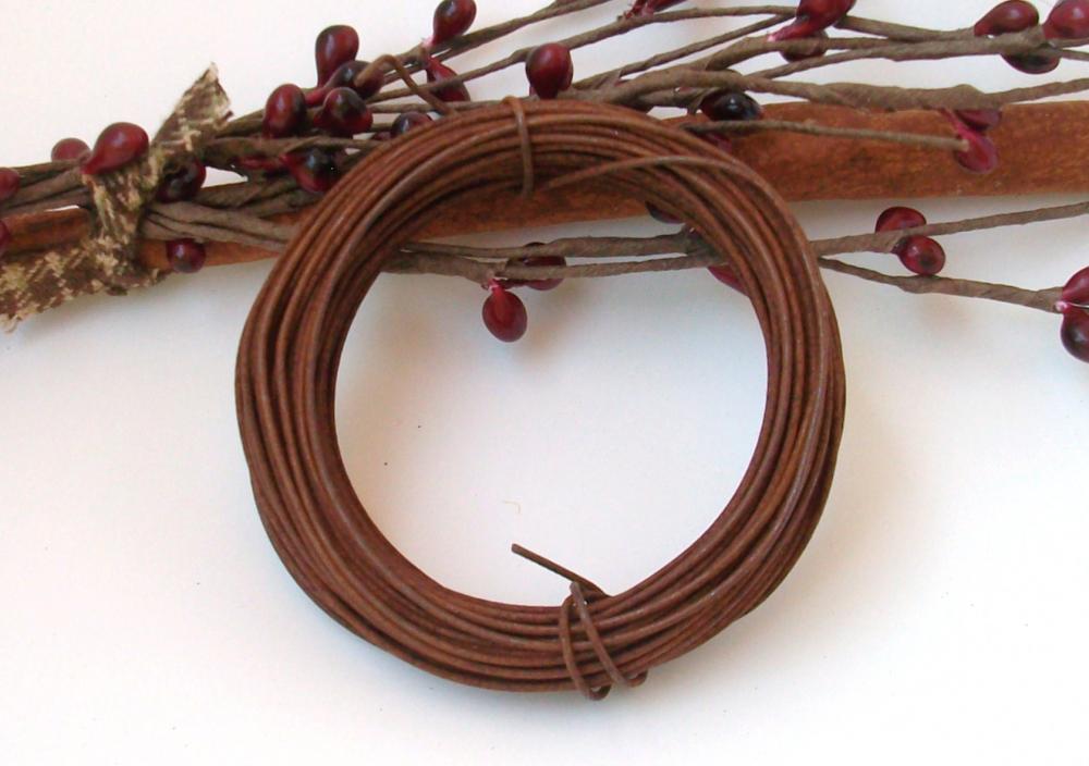 Rusty Tin Wire - 30 Feet 22 Gauge - Primitve Supply - Sewing or Craft Projects